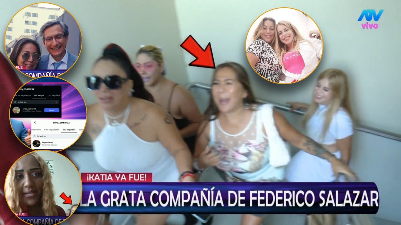 Federico Salazar y Erika Manrique: quién es la amiga que él sigue en redes y su nexo con la farándula. Captura: Magaly TV La Firme.