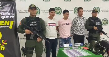 Delincuentes capturados en Bucaramanga