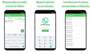 Bloqueador de llamadas y SMS.