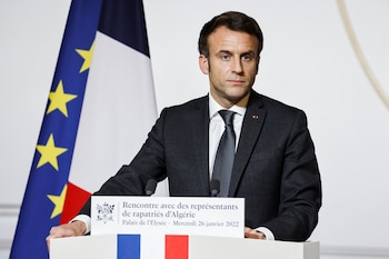El presidente francés Emmanuel Macron
