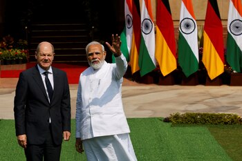 El canciller alemán, Olaf Scholz,