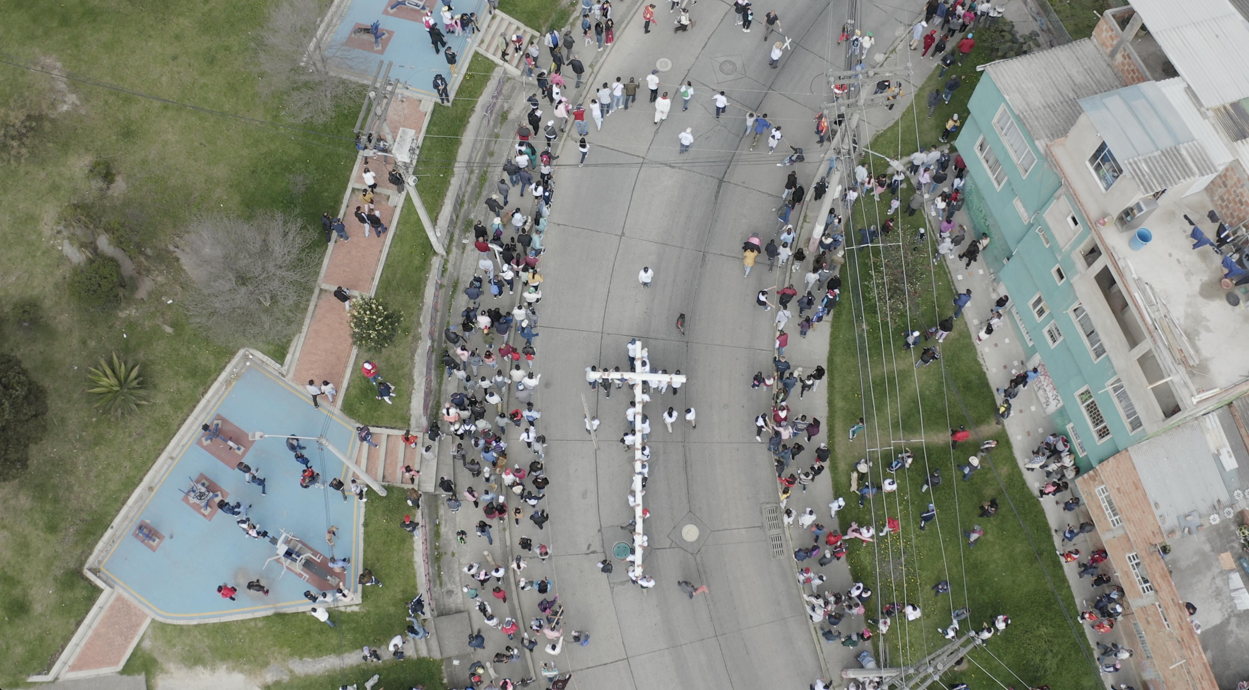 El Vía Crucis contará con catorce estaciones y finalizará en el emblemático ‘Árbol de la Vida’ en el barrio Potosí - crédito Alcaldía de Bogotá