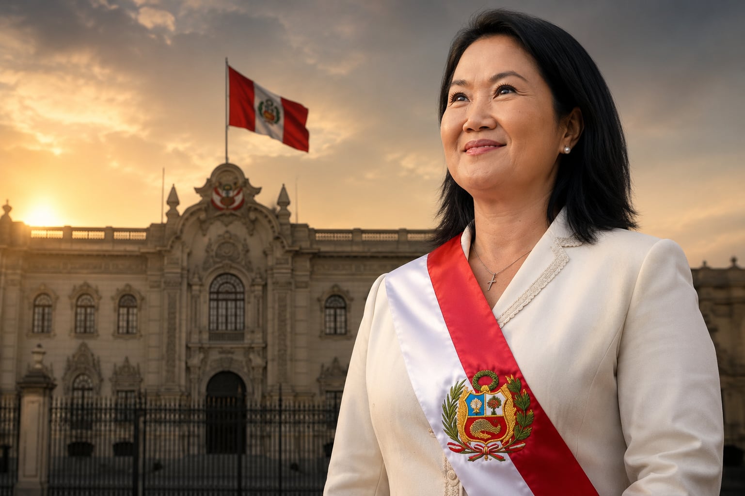 Keiko Fujimori queda a la espera de la proclamación oficial del JNE tras el cierre del escrutinio de la ONPE al 100% en la segunda vuelta presidencial. (Imagen Ilustrativa Infobae)