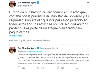 Los mensajes de Evo Morales