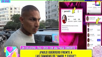 El futbolista afirmó que sus cuentas fueron hackeadas: “Me hackearon las cuentas de Instagram”. Captura: 'Amor y Fuego'.