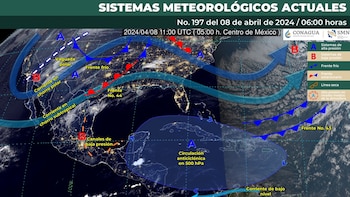 Estos sistemas meteorológicos influirán en