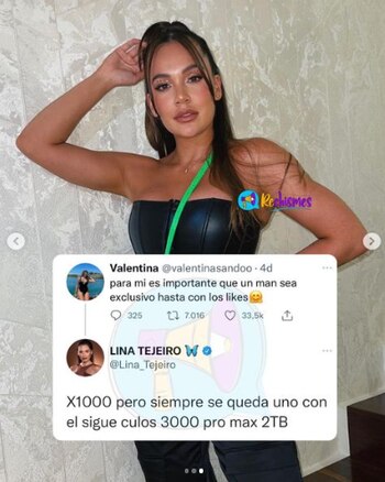 Lina Tejeiro respondió a comentarios