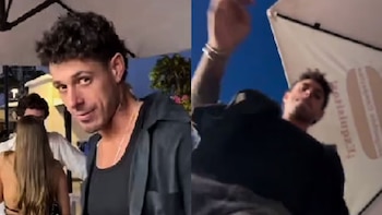 Hugo García reacciona violentamente en