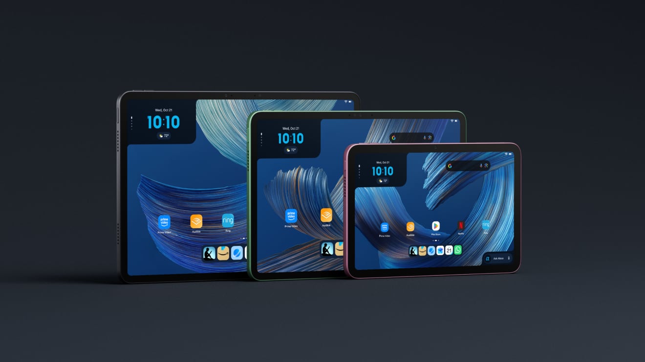 Amazon presentó la línea Alexa Tablet que abandona el sistema Fire OS y funciona con Android. (Amazon)
