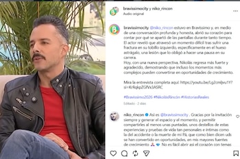 Aunque al principio creyó que era un esguince, los estudios médicos revelaron una fractura poco común en el hueso astrágalo, con riesgo de necrosis y pérdida de movilidad - crédito captura de pantalla @niko_rincon/ Instagram