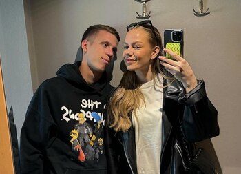 Dani Olmo y Laura Schmitt