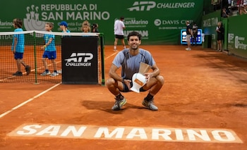 Facundo Díaz Acosta ganó cinco Challengers en lo que va de 2026 y regresó al Top 100 (Crédito: Challenger de San Marino)