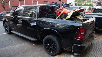 Algunos de los 41 vehículos