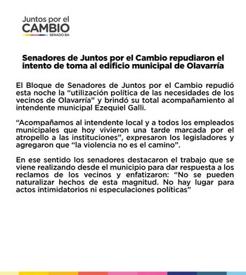 Comunicado de Juntos por el