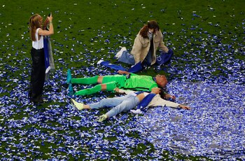 Caballero disfruta en familia tras
