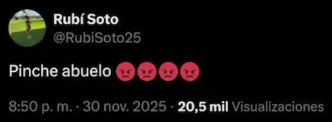 El mensaje que publicó Rubí Soto fue rescatado por seguidores rojiblancos.