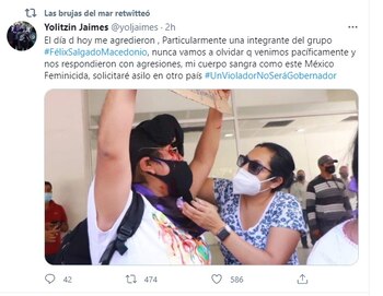 Yolitzin afirmó que pediría asilo