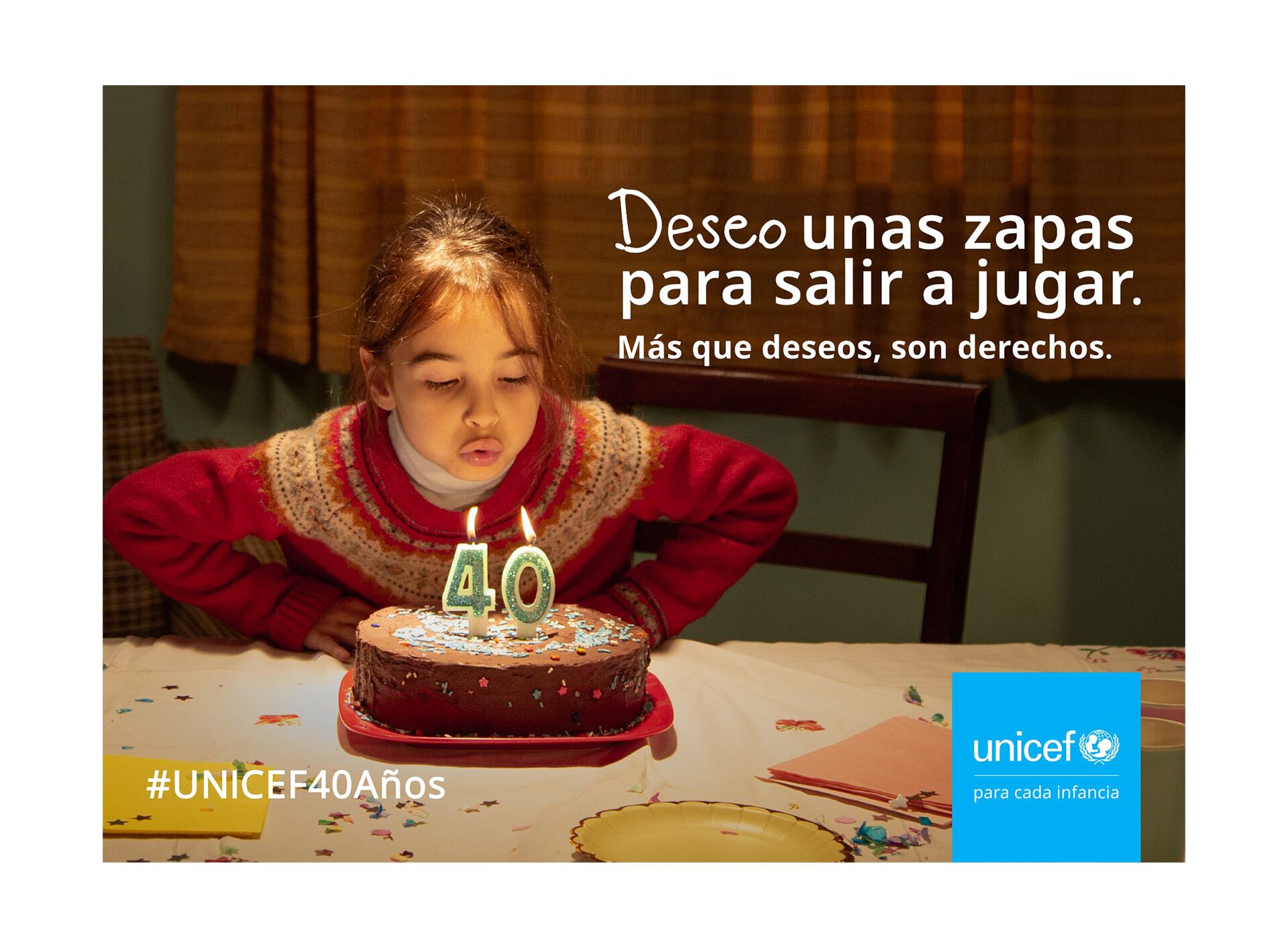 La campaña 'Derechos' y el spot institucional celebran el aniversario de Unicef y renuevan el compromiso con la infancia argentina