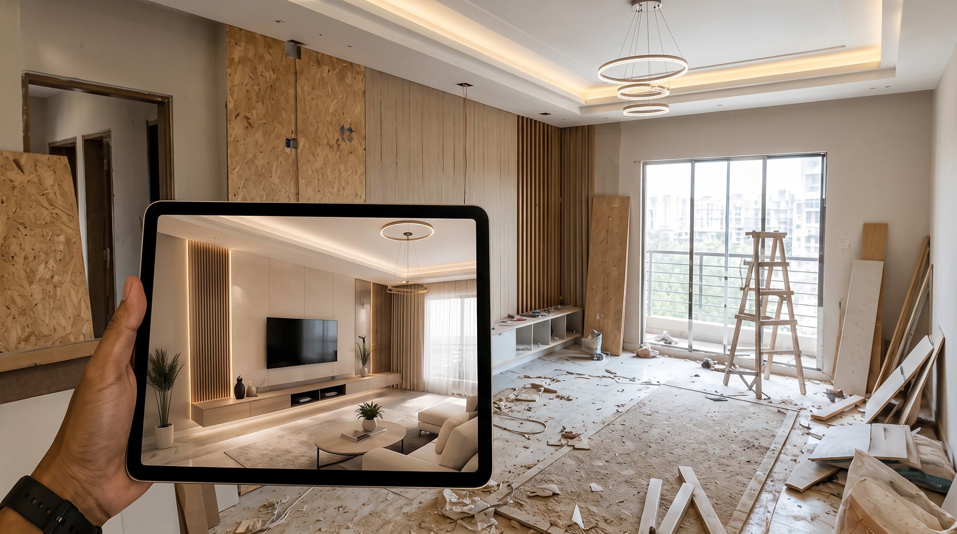 Antes de pedir cualquier rediseño, la IA necesita ver exactamente lo que hay: la posición de las ventanas, el color del piso y los muebles que ya están en el cuarto