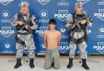 Las autoridades también han capturado a Anderson Alexis Deras Carpio como presunto responsable del crimen de un hombre en San Sebastián Salitrillo, departamento de Santa Ana./ (Redes de Gustavo Villatoro)