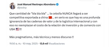 El exministro arremetió contra el