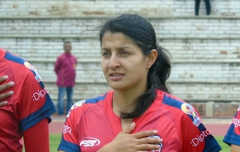 Angie Valbuena disputó nueve encuentros