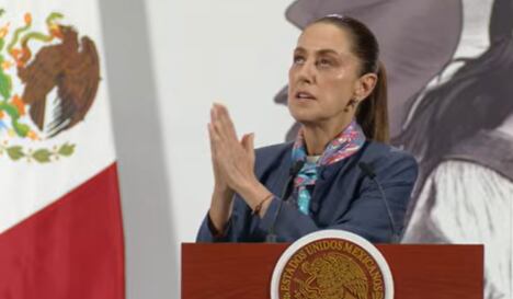 O inimigo os faz de bobo, eles pedem presidente, Claudia Sheinbaum incorreta