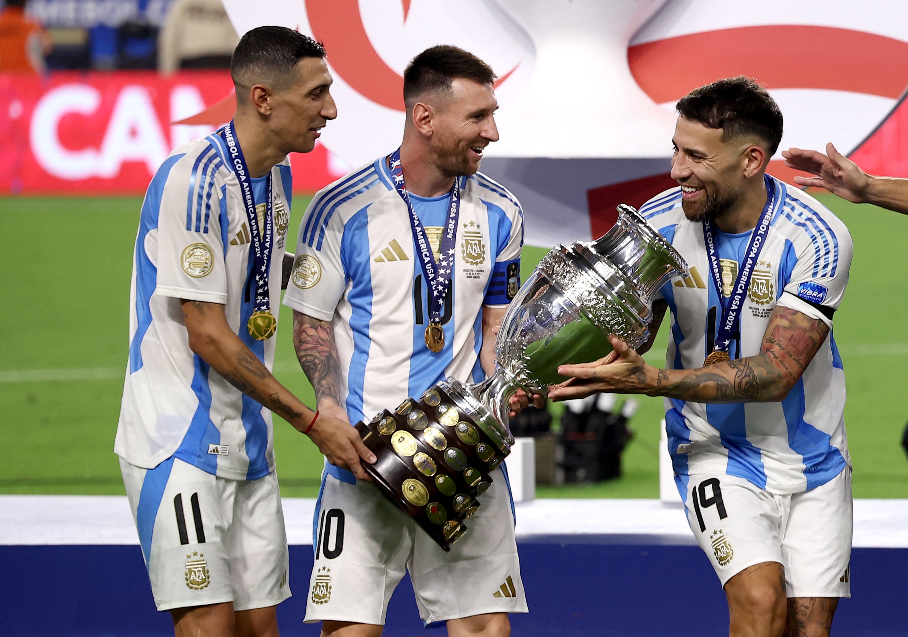 La Copa América de 2024 fue el último título de Lionel Messi con la selección argentina, además de que marcó el cierre de Ángel Di María, uno de sus fieles aliados (REUTERS/Agustin Marcarian)