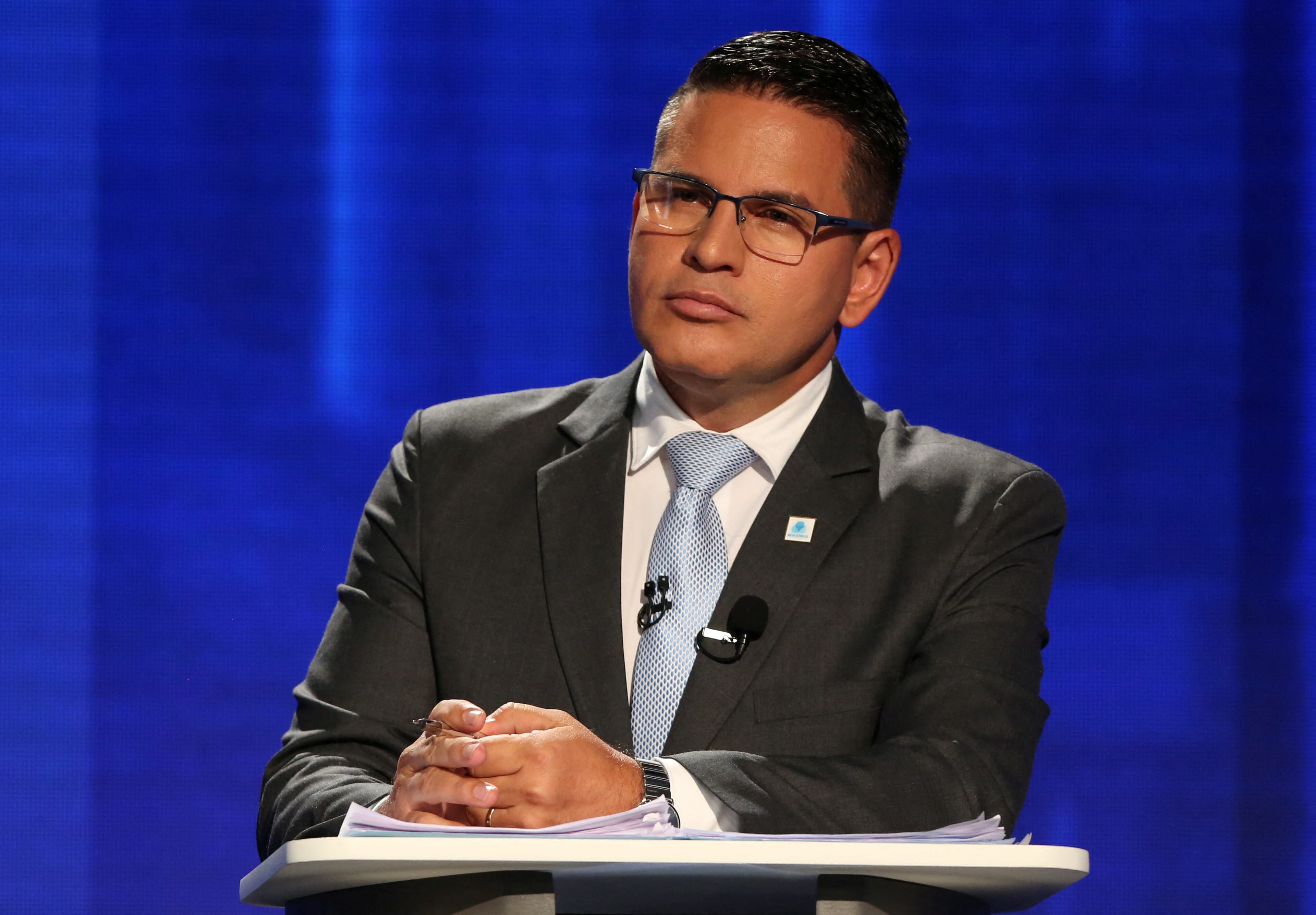 Fabricio Alvarado del Partido Nueva República, aseguró que no participará más por la silla presidencial. Su agrupación quedó sin derecho a la deuda política. REUTERS/Mayela Lopez