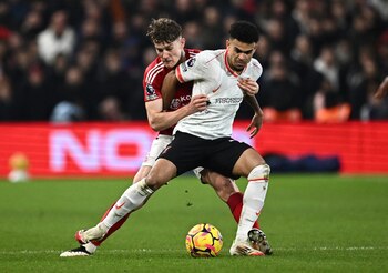 Luis Díaz estuvo en Liverpool