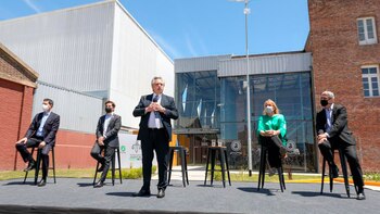 Alberto Fernández inauguró una obra