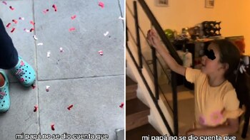 En un cumpleaños infantil, un