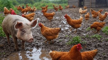 Animales afectados por las intensas