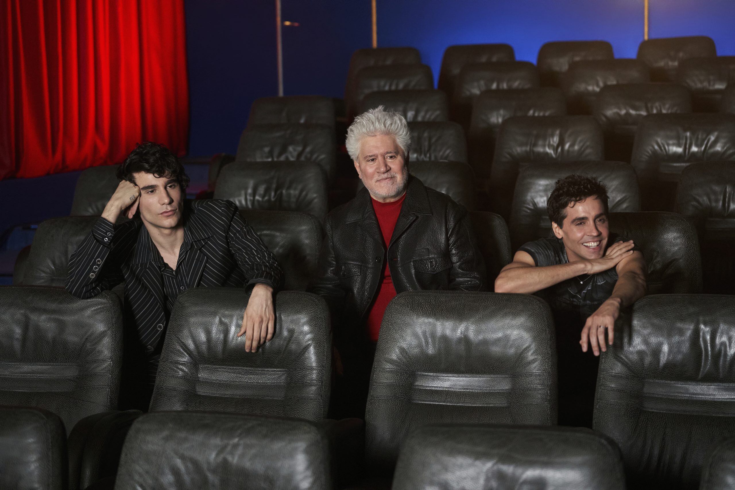 Los directores Javier Calvo, Pedro Almodóvar y Javier Ambrossi, en una imagen del documental
