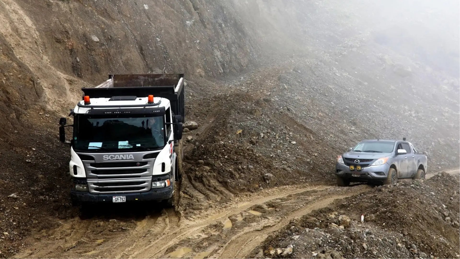 Viajar por carretera se complica: lluvias y deslizamientos afectan rutas en el norte y centro del país. (Foto: Agencia Andina)