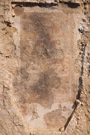 El mosaico cubría el suelo