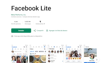 La versión lite de Facebook