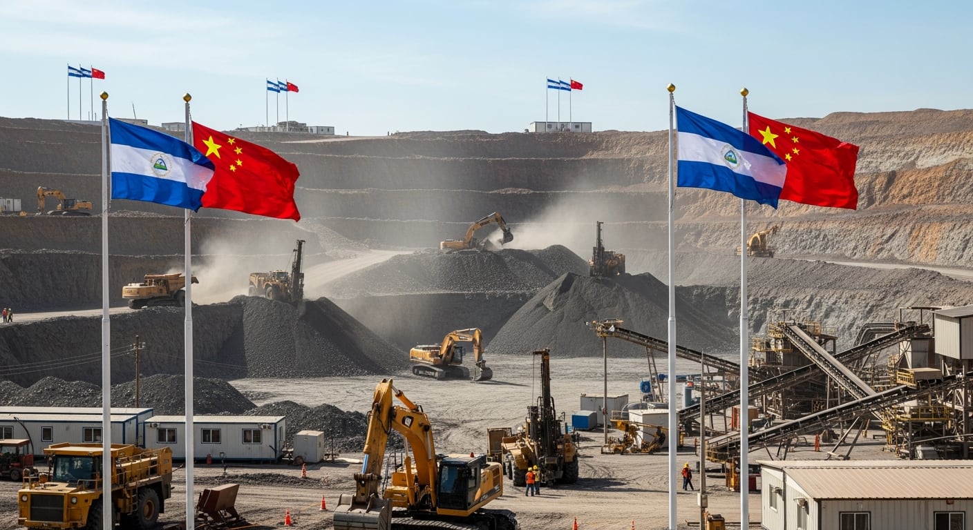 Régimen de Nicaragua eleva a 17 las concesiones mineras a cielo abierto para firmas chinas tras adjudicar dos nuevos lotes