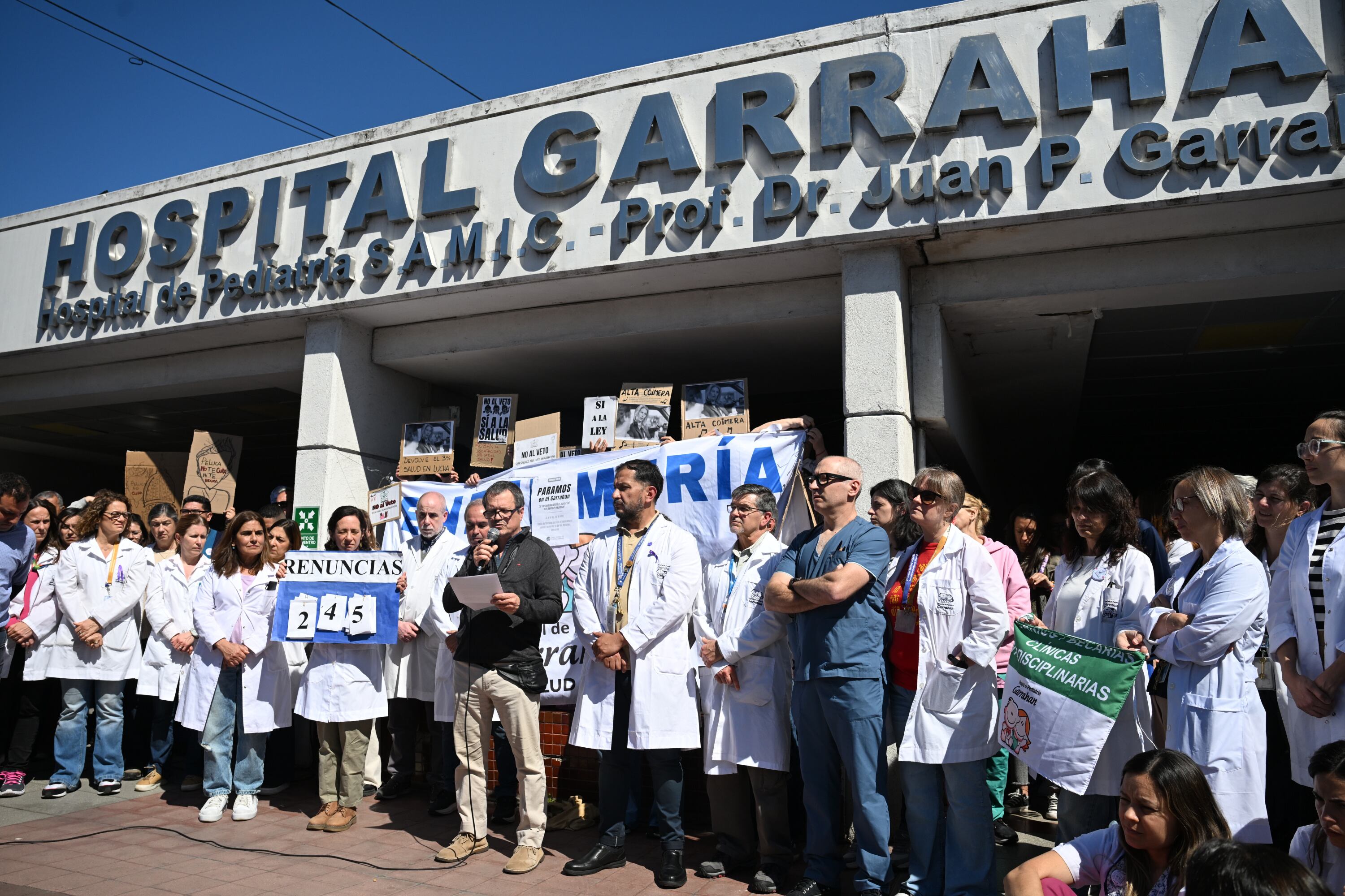 La jornada de este miércoles estará marcada por la unidad entre trabajadores de la salud, docentes universitarios, estudiantes y sindicatos (Archivo: Maximiliano Luna)