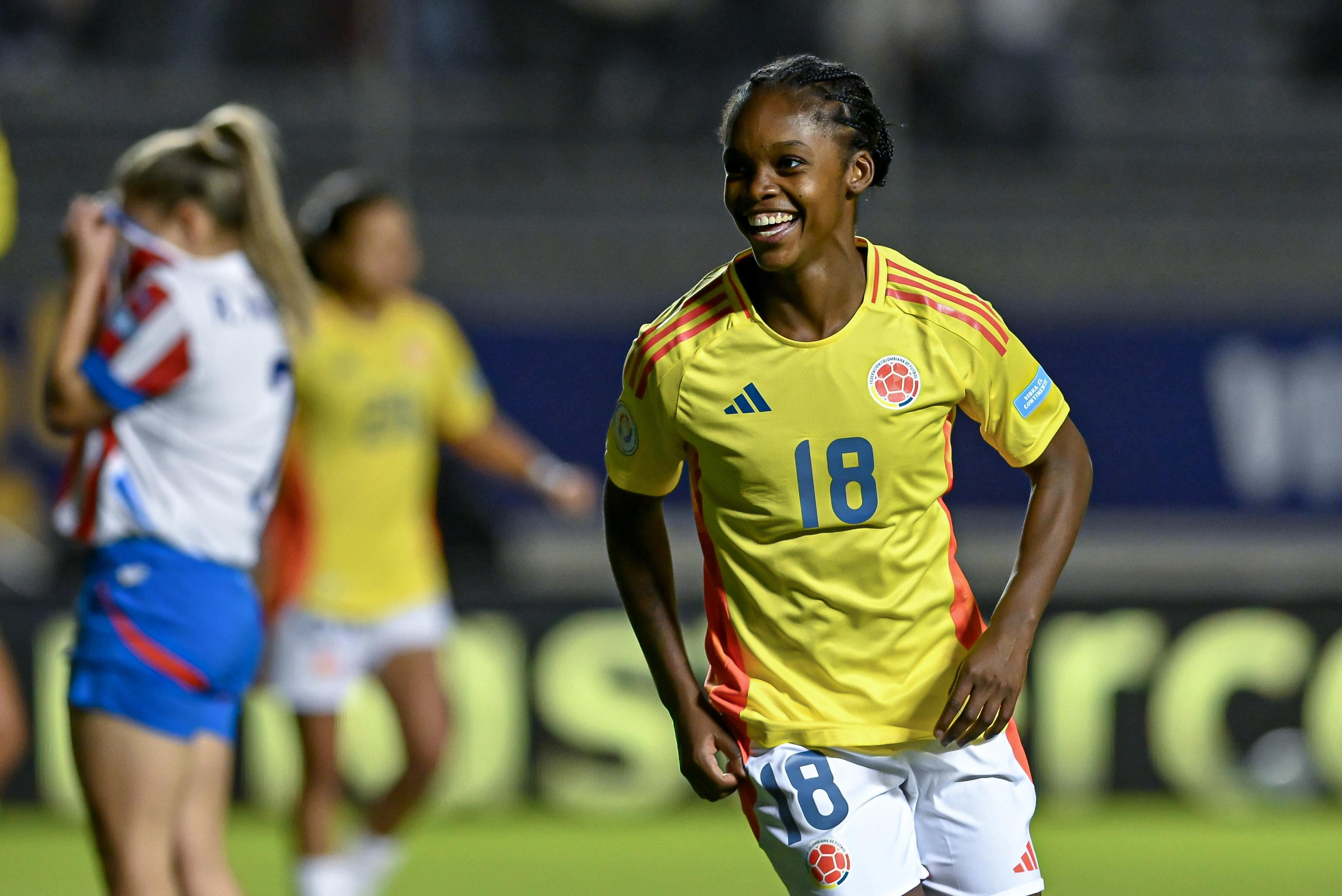 Linda Caicedo es la goleadora de la selección Colombia en la Copa América Femenina con dos goles - crédito Conmebol