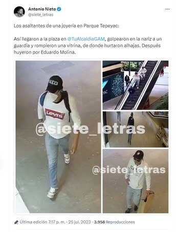 Filtraron imágenes de los presuntos