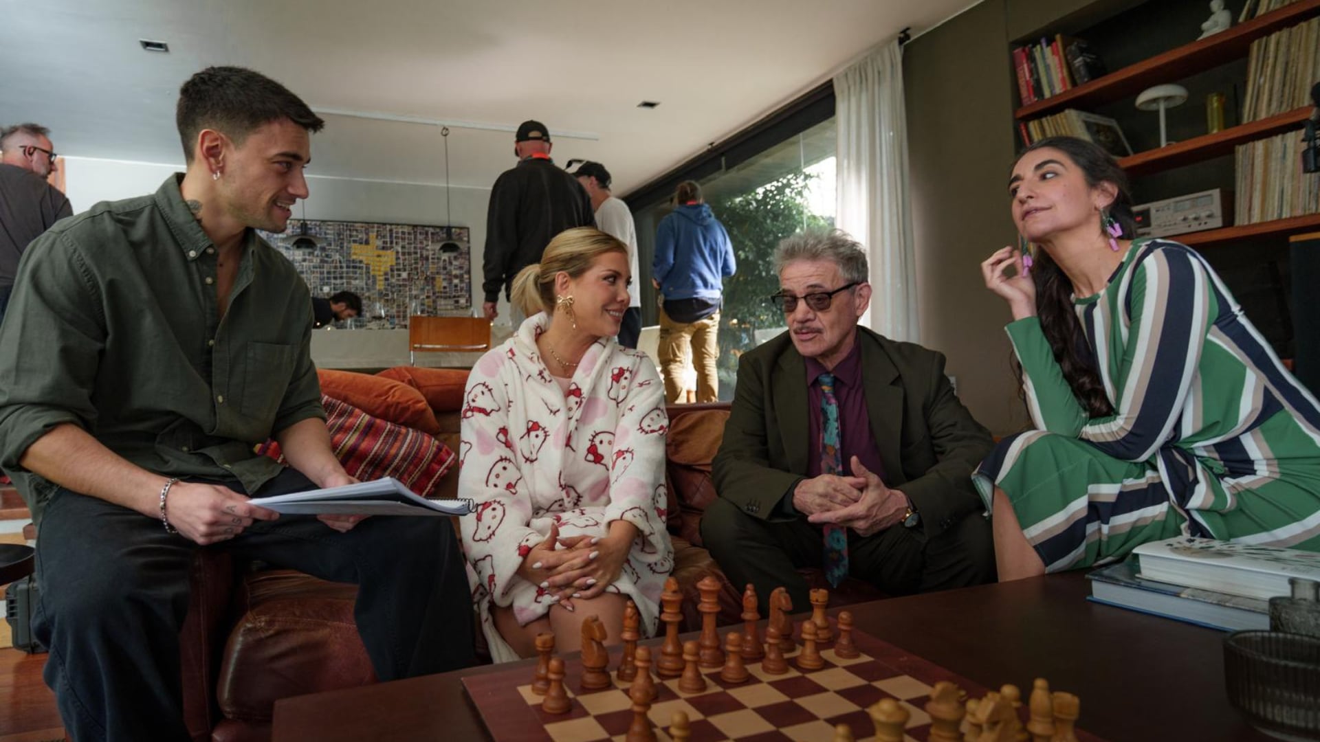 Wanda Nara elenco junto a Bernasconi, López y Noher (Agencia de prensa)