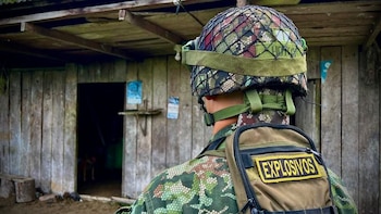 Un militar muerto y siete heridos en Colombia en un ataque con dron de la guerrilla