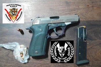 Una de las armas incautadas