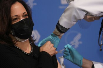 La vicepresidenta Kamala Harris se