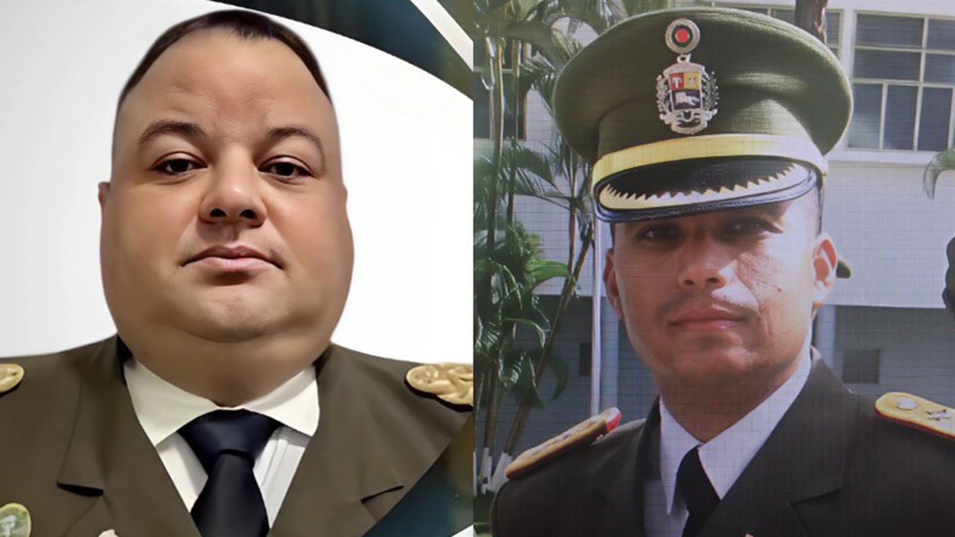 Los tenientes coroneles (GNB) Eduardo Ramón Padrón Oquendo y Mickel Enrique Amézquita Pión