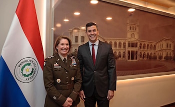 El presidente de Paraguay se reunió con la comandante del Comando Sur de los Estados Unidos