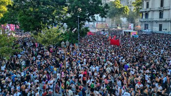 Milei alega que la protesta