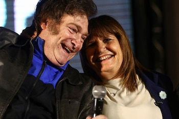 El presidente Javier Milei y Patricia Bullrich REUTERS/Matias Baglietto