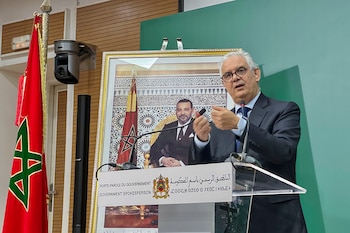 El ministro marroquí de Fomento y Agua, Nizar Baraka, en una imagen de archivo. EFE/ Mohamed Siali